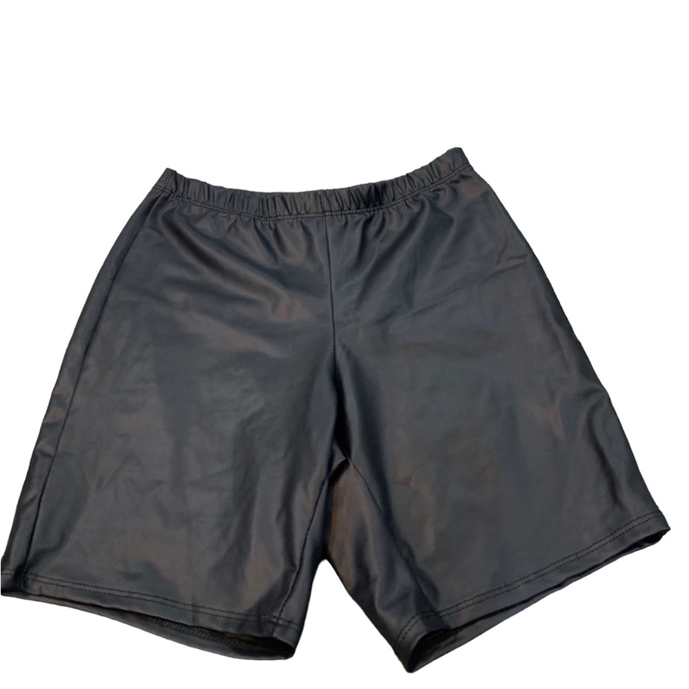 Faux Leather Bike Shorts Women’s‎ Size Small Black